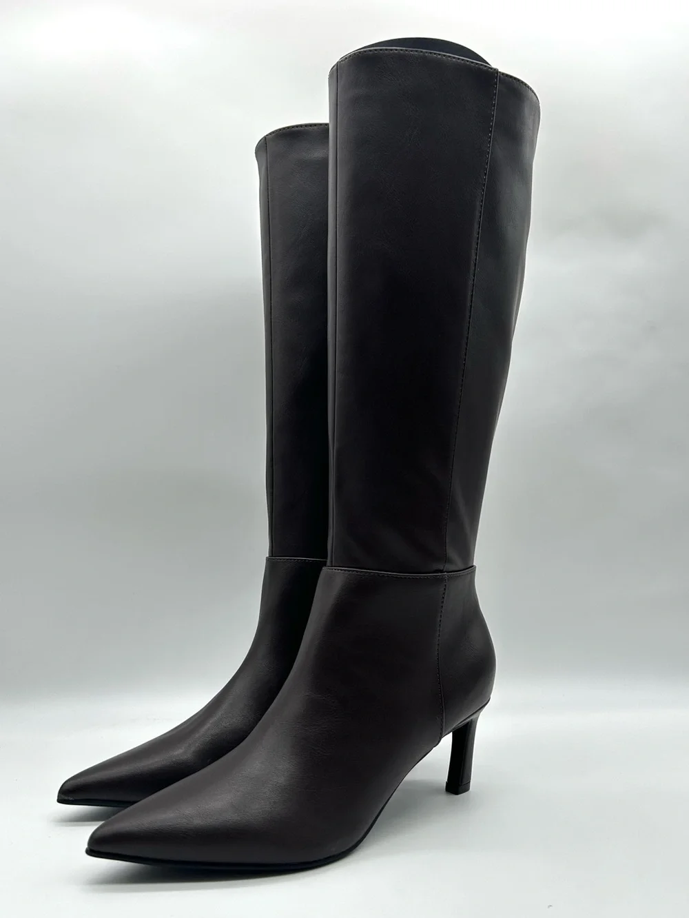 UNISA Lilane-J Tall Brown Boots Size 8 Medium Knee High Pointed Toe Dress Boots - Picture 5 of 13